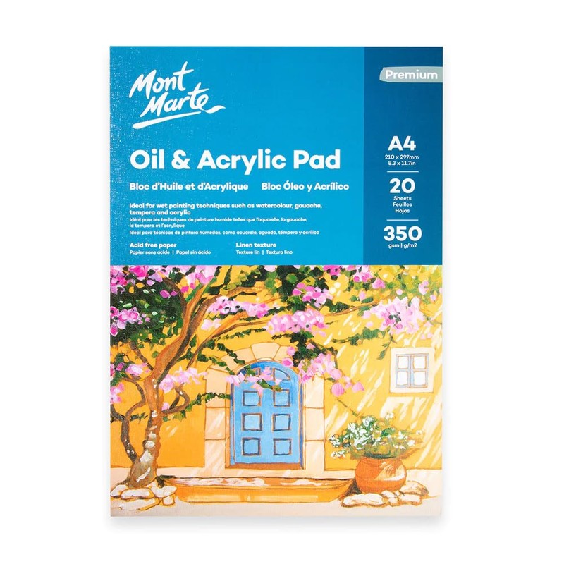 Mont Marte Acrylic Paper A4 – Premium Oil and Acrylic