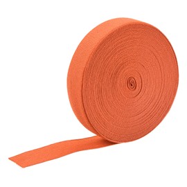 sourcing map Elastic Bands for Sewing 2cm 10 Yard Orange Knit Elastic Spool High Elasticity for Wigs, Waistband, Pants