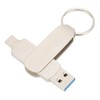 Key Chain Flash Drive 2 in 1 OTG USB3.0 TO