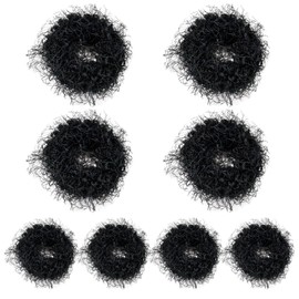 8 pieces hairy hair rings, elastic hair rings, simple and versatile hair accessories, hairstyle accessories, ponytail hair rings.