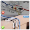 Organizador de Cables,100 Piezas Clips Adhesivos para Cables Transparentes con