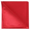 Elerevyo Men's Folding Handkerchief Silk Shiny Solid Pocket Square, red