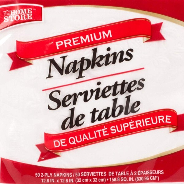 White Napkins Paper, Premium, USA Made! 200-2 Ply 12.6 x 12.6. Napkin are Thick, Absorbent &. The Quality of This Napkin Rivals Brand Names.Great for Events & Daily Use (200)