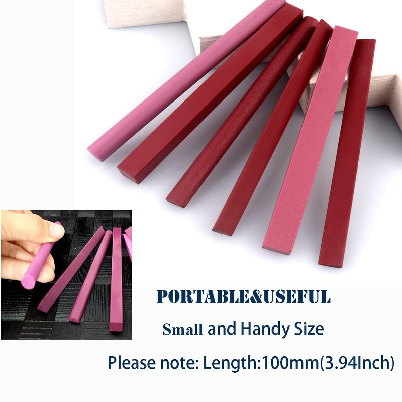 CHEERBRIGHT 6PCS 3000# Ruby Whetstone Sharpening Stone Set, Variety of