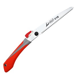 TONMA Folding Hand Saw [Made in Korea] 8" (210mm) Medium Teeth Small Pruning Hand Saw for Wood Cutting, Camping, Garden Woodworking, Japanese Hard Chrome Plating Impulse Hardened Stainless Blade