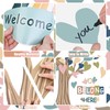 Classroom Tree Bulletin Board Decorations Boho Heart Tree Paper Cutouts