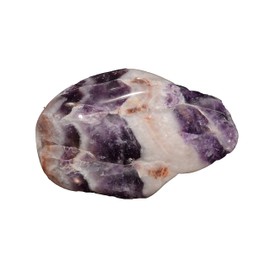 Kidz Rocks Chevron Dream Amethyst 2 1/2" 3-6 Oz Tumbled Polished Rock Mineral Specimen Geology Sample Wire Wrap Collectible Stone