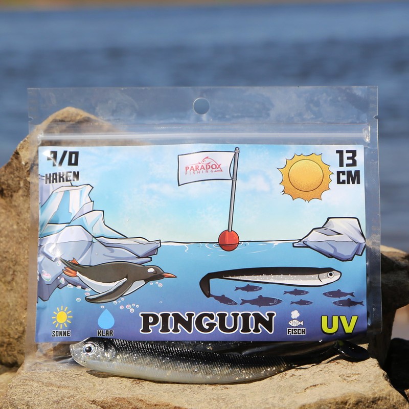 Paradox Fishing Set of 5 Penguin Zander Rubber Fish 13