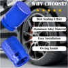 MEAJOO 4PCS Car Tire Valve Stem Caps, Waterproof Airtight Car