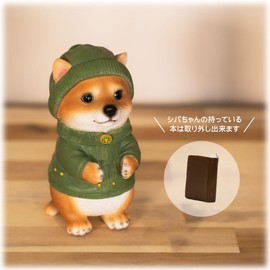 Devalier cb014c Figure, Dog, Shiba Inu, Figurine, Interior Gardening, Ornament, Made of Resin, Knit Hat, Birthday Gift, Perfect Gift for Women