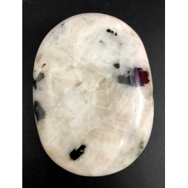 crystalmiracle Rainbow Moonstone Big Palm Stone Crystal Healing Gift Reiki Wellness Metaphysical Positive Energy Powerful Peace of Mind