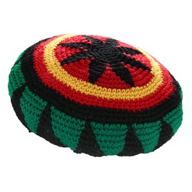 ZffXH 1/2 Pcs Wool Knit Rasta Hat Reggae Jamaican Cap Colorful Slinky Visor Beanie Hat Slouchy Baggy Cap