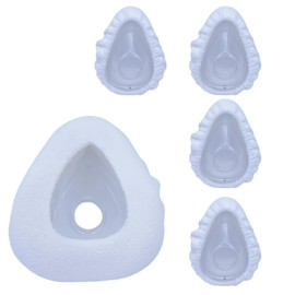 4 Pack Soft CPAP Mask Liners, One Size, Full Face Mask, Snow-White,