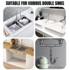 COLDDD 1-1/2" Double Kitchen Sink Drain Pipe kit, Expandable and