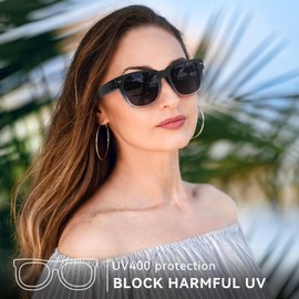 IGNAEF Over Glasses Sunglasses to Fit Over Glasses for Women Men Anti Glare UV Protection