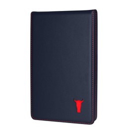 TORRO Golf Scorecard Holder and Yardage Book Cover - Genuine Golf Scorecard and Yardage Wallet with Pencil Loop (Navy Blue)