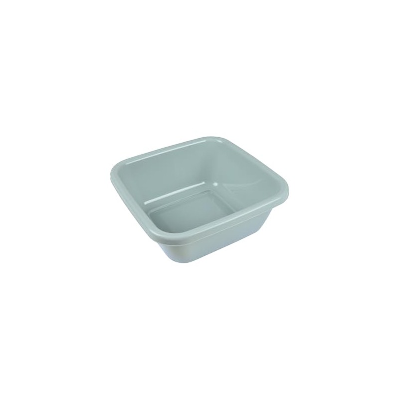 Homéa, 6 Litre Square Plastic Bowl Ice Blue 30 x