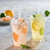 [100 Count] 16 oz. Clear Plastic Cups With Dome Lids