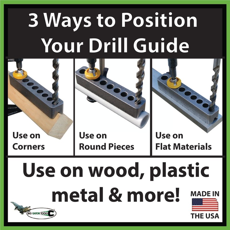 The Original V-DrillGuide®! Big Gator Tools MDG1000NP Metric Drill Guide