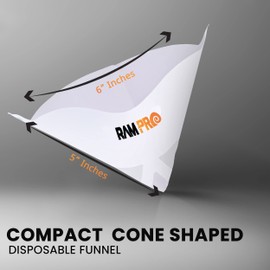 RamPro 250 Pack of Paint Strainers with 190 Micron Paint Filter, Fine Nylon Mesh Paint Filter Strainer - Premium Grade Paint Strainers Paper Cone Painting Projects