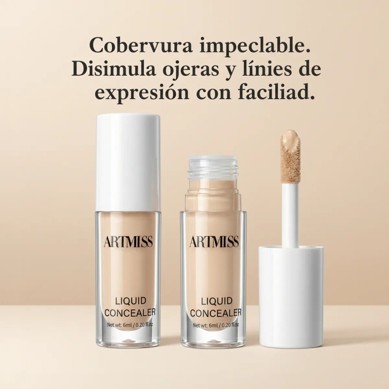 Artmiss Corrector Líquido Ligero Hidratante Alta Cobertura