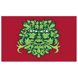Klicnow Green Man Flag 5ft x 3ft