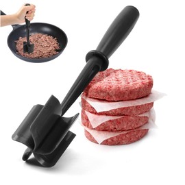 Meat Chopper Ground Beef Meat Masherwith 5-Blade Head for Hamburger Potato and More, 5 Curved Blade, Heat Resistant Mix and Chop Kitchen Tools
