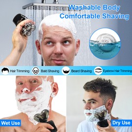 Shaver Replacement Blades compatible Skull Shaver for Pitbull Gold PRO/Pitbull Platinum Pro Shaver Heads (12 pcs)