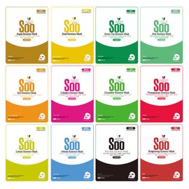 Pure beauty Cheongjeongmiin Essence Mask Pack 50 Sheets, Hydration, Moisturizing, Soothing, 12 Various Daily Packs - Pomegranate / 청정미인 에센스 마스크팩 50매 수분 보습 진정 12종류 다양한 데일리 팩 - 석류