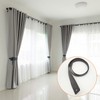 Leather Curtain Tie Backs, 4 Piece Minimalist Leather Drapery Tiebacks,