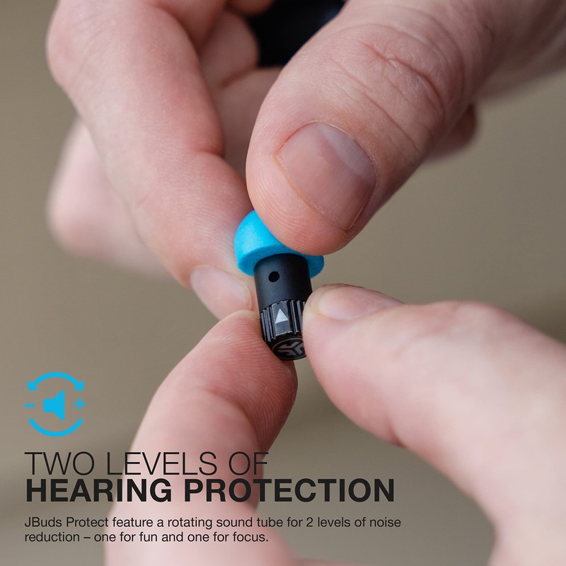 JLab JBuds Protect Ear Plugs Earplugs Black