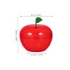 Garneck 8Pcs Red Apple Shape Candy Box Plastic Apple Container