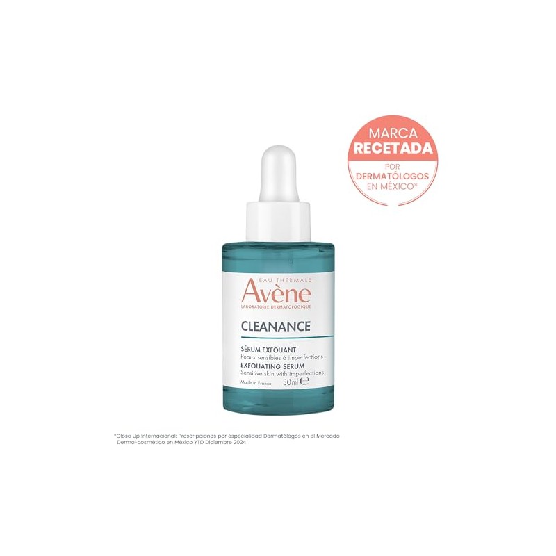 Avene Cleanance Serum Facial Exfoliante AHA Piel Grasa, 30ml