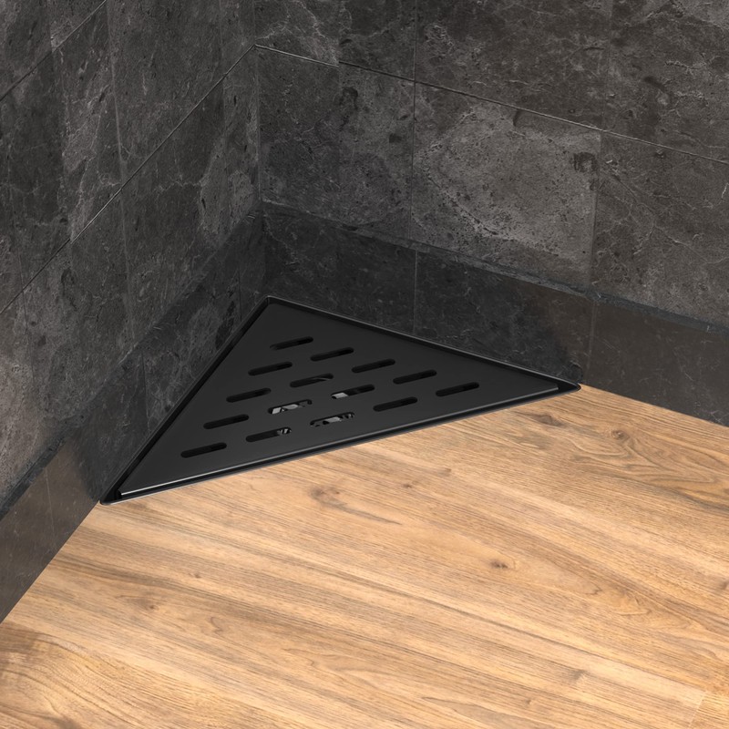 Hydroware Triangle Shower Drain - Stainless Steel Triangular Shower Floor