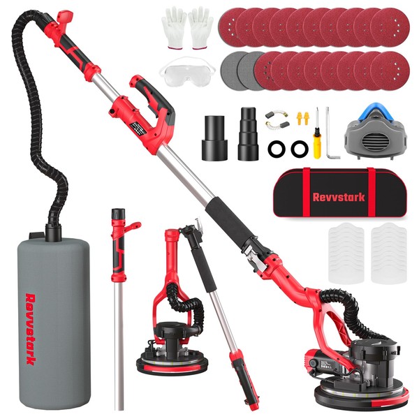 Drywall Sander, Electric Drywall Sander with Vacuum Dust Collection 7.33-Amp