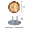 12 Pack Brown Wooden (2) Outlet Covers Baby Proofing -