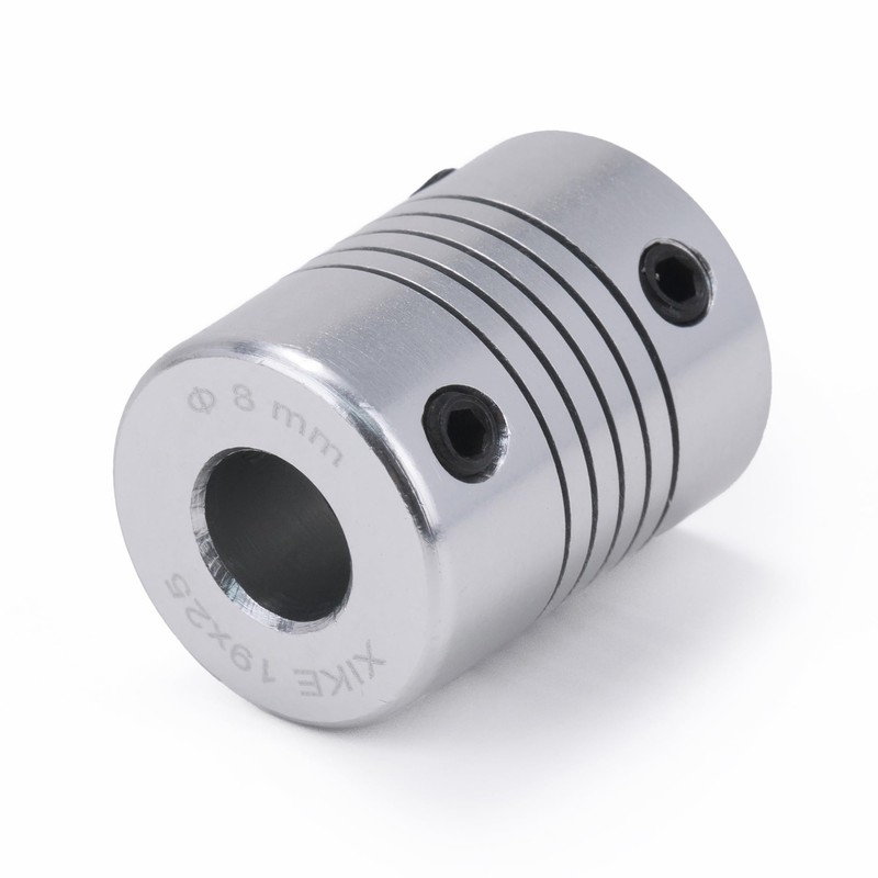 XIKE 2PCS 8mm to 10mm Shaft Coupling 25mm Length 19mm