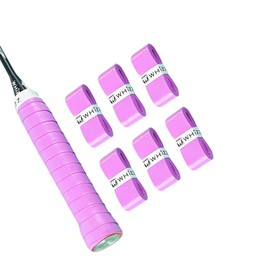 BAIHUALIN Whizz Pack of 6 Tennis Grip Tapes for Badminton, Squash, Pickleball, Soft, Non-Slip Premium Overgrip with End Tape, Purple