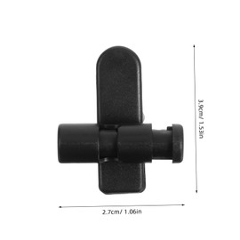 WOONEKY 2pcs Cable Shirt Clip Clamp Rotatable Earphone Cable Wire Cord Clip Nip for Mobile -