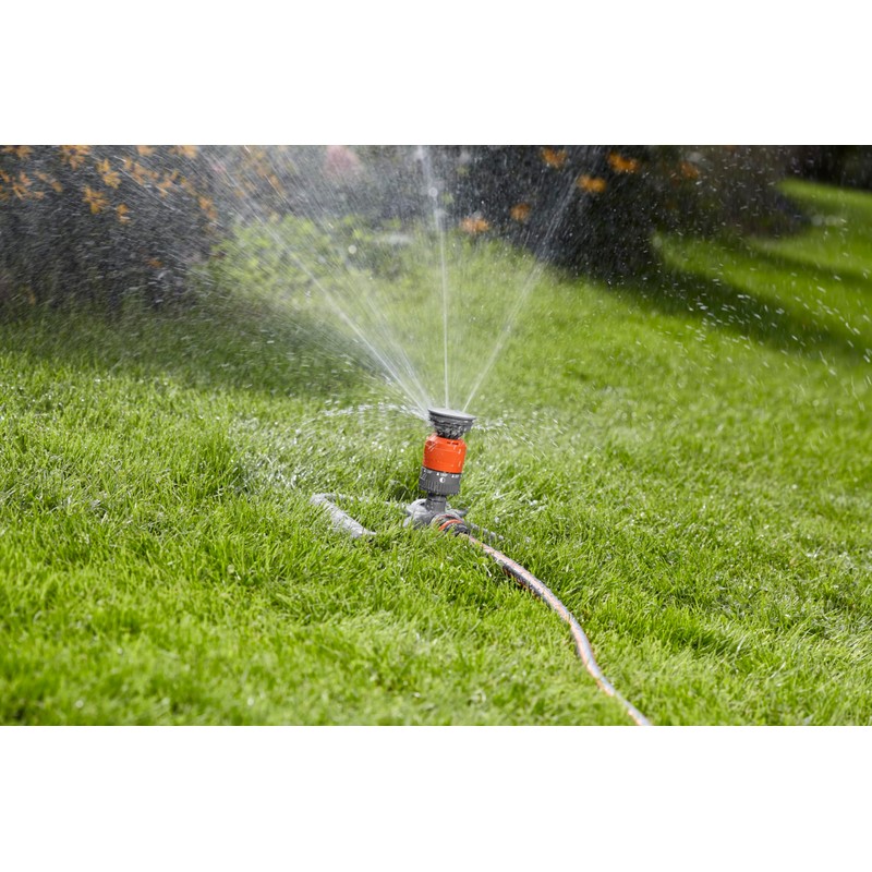 Gardena 1948-20 Vario Sprinkler, Round Shape, Gray/Orange Product Warranty: Up