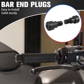 WORLDMOTOP Motorcycle Handle Bar End Grips Plug Weights Hand Grips Plug Caps Replacement for Yamaha MAJESTY 2005-2014 MT07 MT-07 MT 07 2015-2024 XSR700 2018-2025
