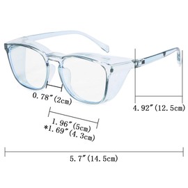 Aroncent 3 pieces blue light filter goggles, protective glasses, anti-blue light for everyday use, online lessons, Non-metal tp, b