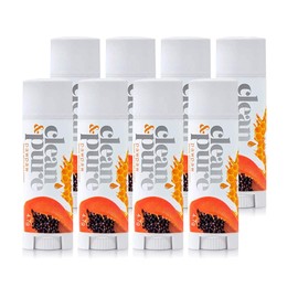 Clean & Pure Lip Balm 8-Pack (Pawpaw) | Lip Care Set With 100% All Natural Beeswax and Vitamin E Oil | Flavored Lip Balm for Dry, Chapped Lips | Made in Australia…