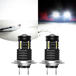 Atokrtact - 2 bombillas LED antiniebla H7, 6500 K, xenón blanco superbrillante de alta potencia 80 W CSP1860, resistente al agua IP68, fácil instalación Plug and Play, compatible con la mayoría de modelos de automóviles