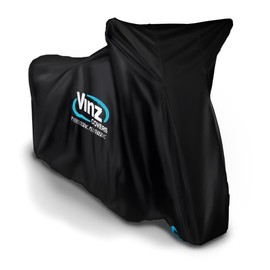 VINZ Motorcycle Cover | Waterproof and UV Protection | Dustproof Tarpaulin Motorcycle Cover | Outdoor & Indoor | Breathable and Winterproof