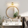 KAISITE Bathroom Light Fixture Over Mirror - Gold Vanity Light
