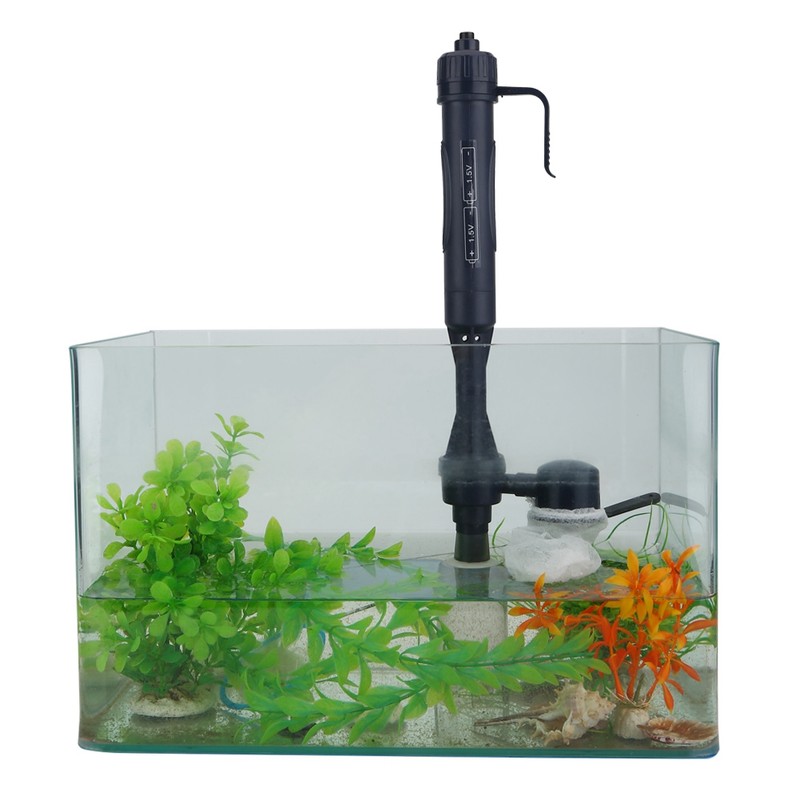 Electric Aquarium Pump Filter Fish Tank Water Cleaning & Changing