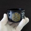Berk ST-311 Incense Bowl Soapstone Flower of Life Engraved by
