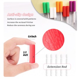 Aligner Chewies, 12-Pack Medical Grade Silicone Orthodontic Chompers Aligner Trays Seaters Chewies for Invisalign Aligners (Pink)