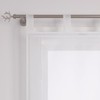 ESLIR Roman Blind with Tabs, Transparent Tab-Top Kitchen Curtains, Modern